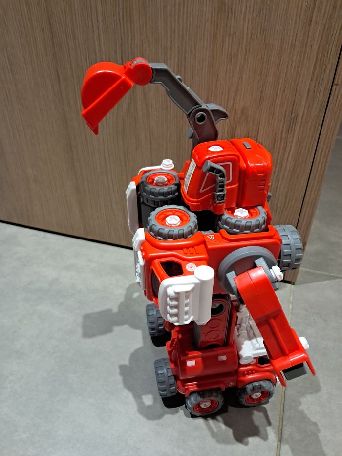 Robot transformer 5en1 camions de pompier - photo numéro 5
