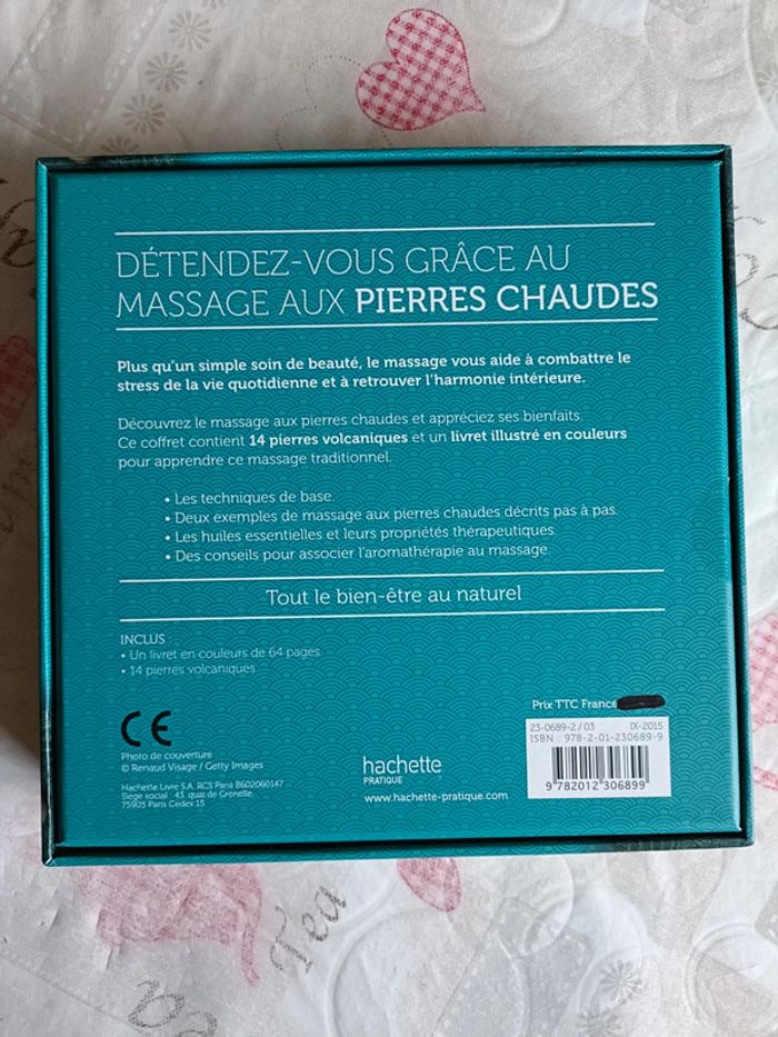 Coffret "massage aux pierres chaudes" Hachette bien-être - photo numéro 2