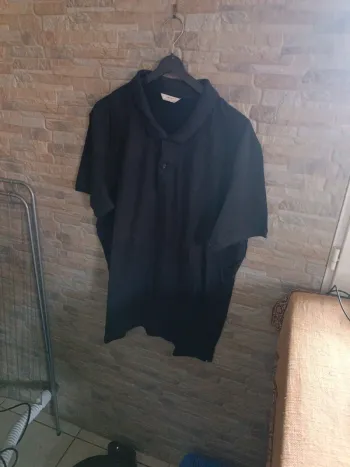 Polo noir Celio XXL
