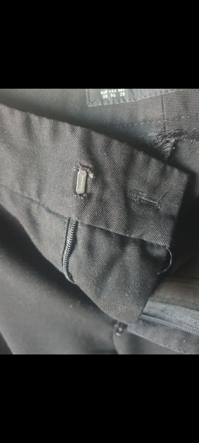Pantalon large noir, Zara, taille: 38 - photo numéro 3