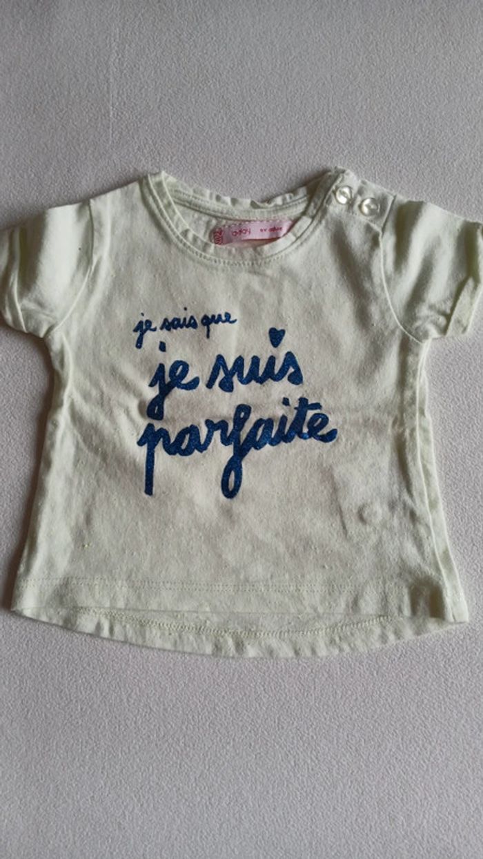 Lot 3 tee-shirts fille 3 mois - photo numéro 2