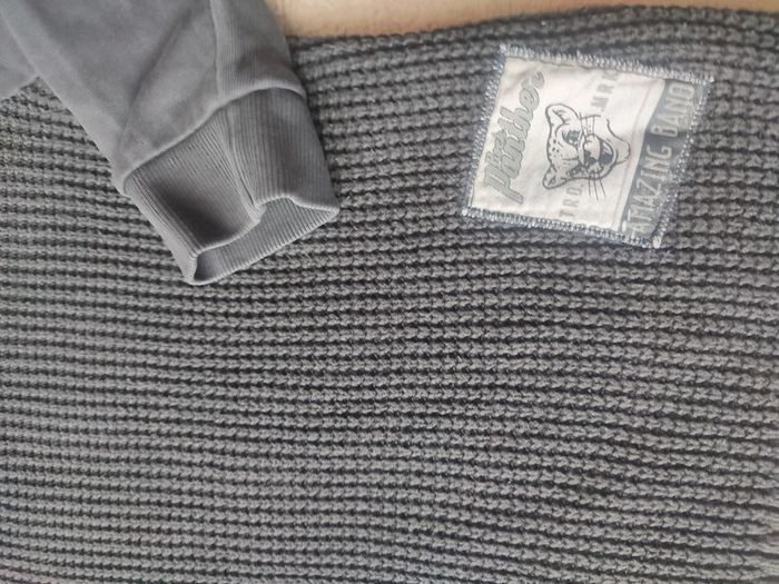 Pull en maille bi matière avec col taille 8 ans - photo numéro 2