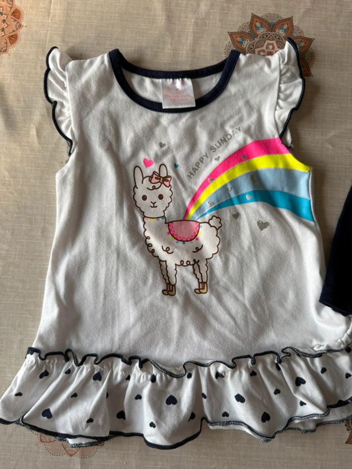 Ensemble petite fille bleu foncé - photo numéro 2