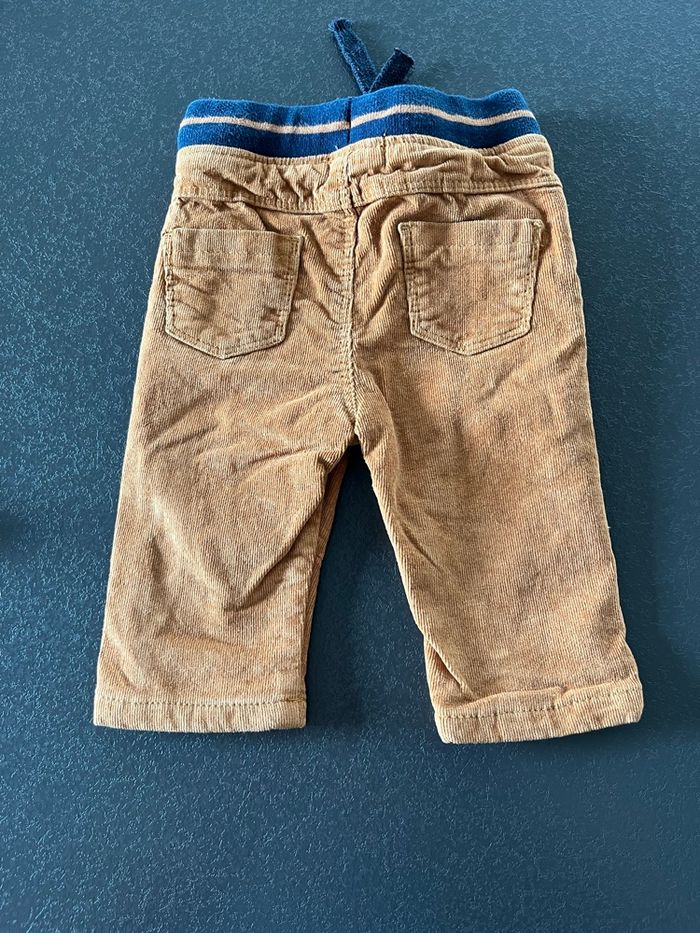 Pantalon velours camel 6mois - photo numéro 2