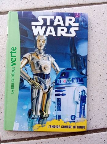 Livre bibliothèque verte  star wars, l'empire contre-attaque, 6,8 ans, roman enfant