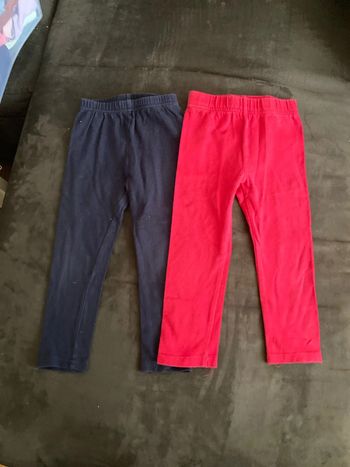 Lot leggings fille 24 mois