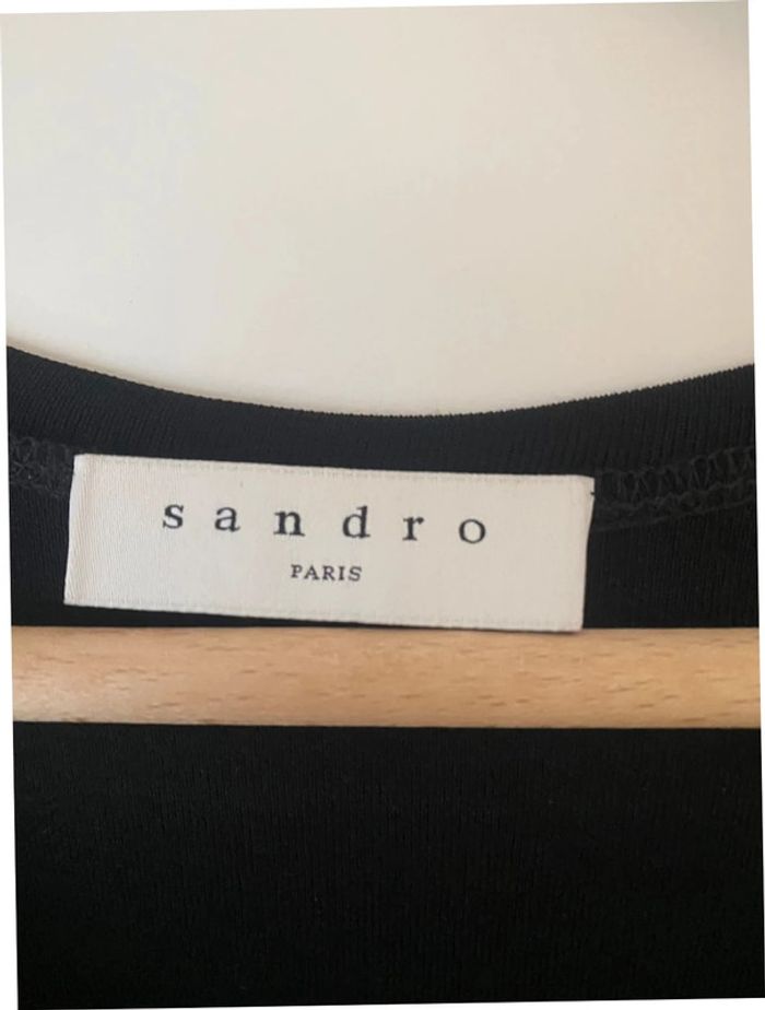 Robe de soirée longue noire Sandro taille 38 - photo numéro 4