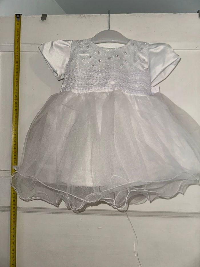 Robe de cérémonie blanche taille 6 mois « Kenny » - photo numéro 1