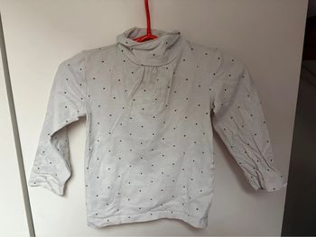 T’es shirt col rouler à pois