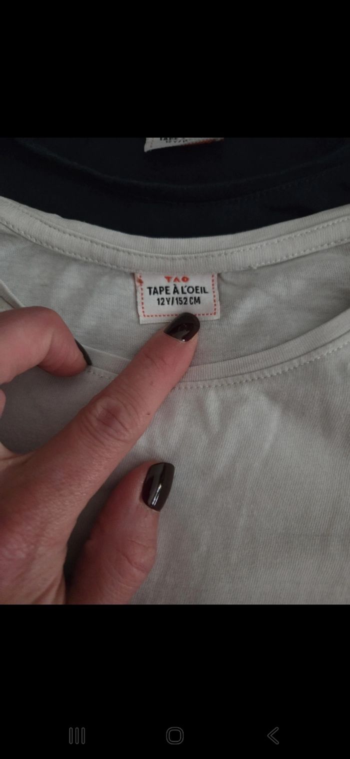 Lot tee shirts fille 12 ans - photo numéro 5