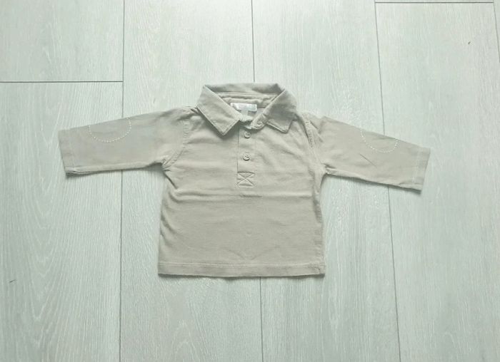 Maillot manche longue marron clair. Garçon 3 mois. Marque Kitchoun