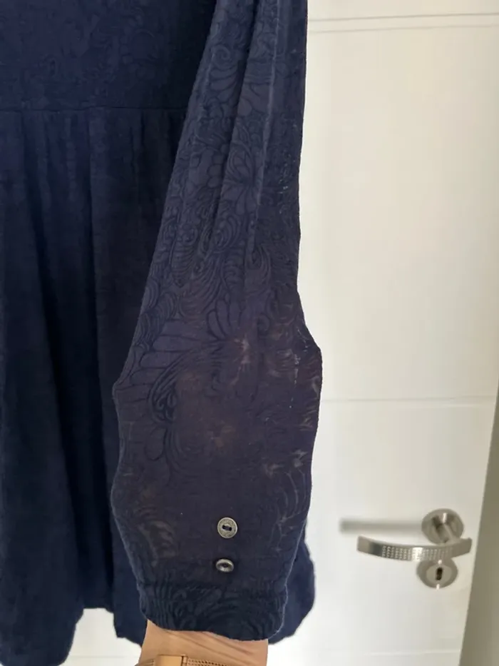 Robe manche longue bleu marine - photo numéro 3