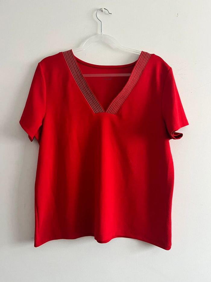 Blouse Camaïeu manches courtes femme taille XL (42) - photo numéro 2