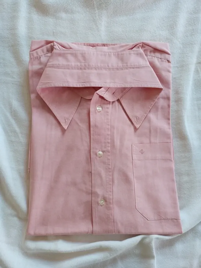 Chemise Homme Rose Manches Courtes - photo numéro 5