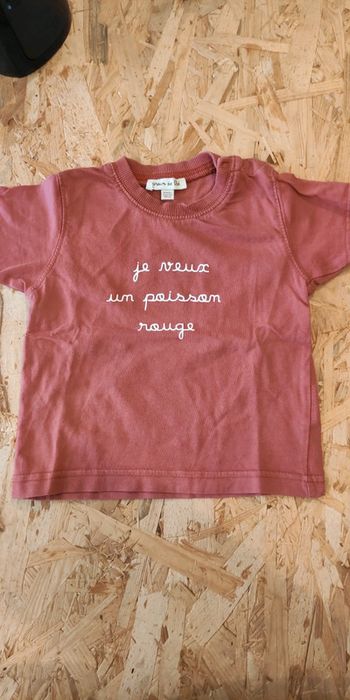 T shirt je veux un poisson rouge