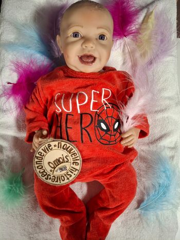 Grenouillère rouge « Super Héros » – 0 mois – Marvel