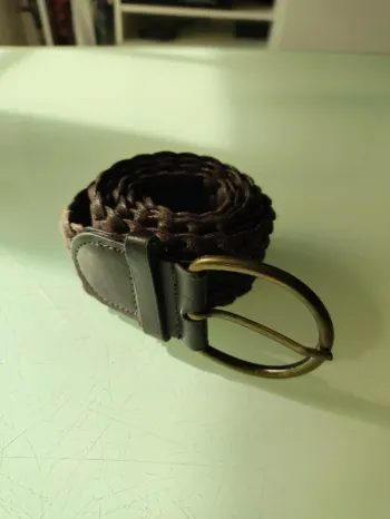 ceinture femme métissé marron 110cm