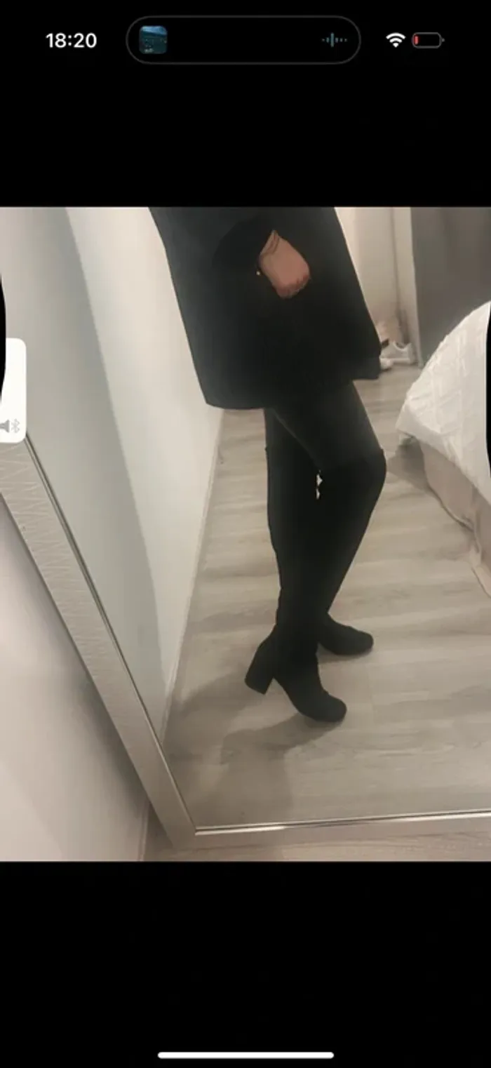 Cuissarde noir femme bottes longue H&M 37
