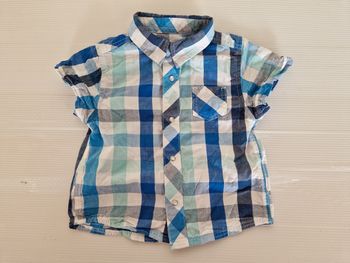 Chemise bleu bébé garçon 6 mois