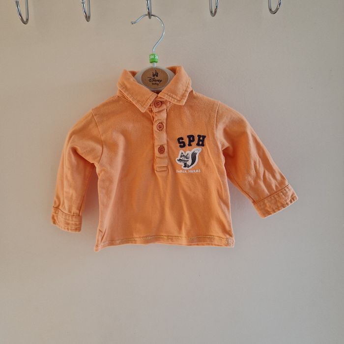 3 mois polo orange