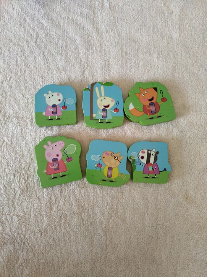 Pièces en bois peppa pig