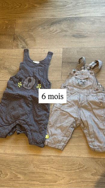 Lot salopettes 6 mois