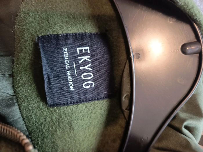 Manteau vert kaki neuf Ekyog Ethical Fashion - Taille S 36 - photo numéro 8