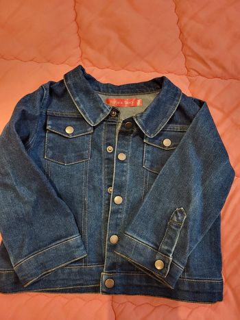 Veste jean bleue marine