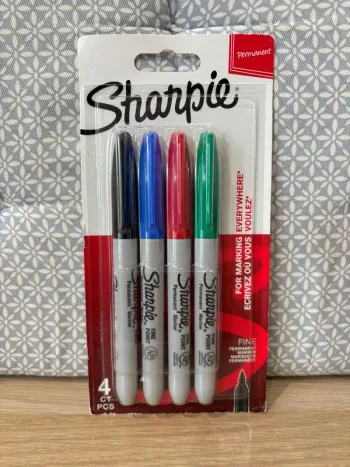 Pack de 4 Marqueurs Permanent Multicolores  "Sharpie"