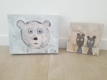 Lot 2 tableaux sur toile