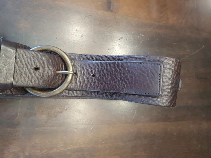 Ceinture en cuir Marron WE 95cm - photo numéro 12