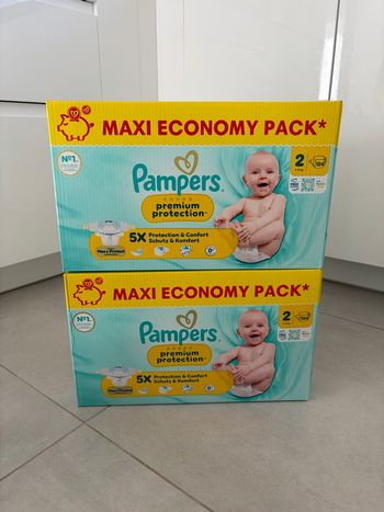 248 couches Pampers premium protection taille 2