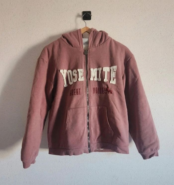 Veste zippée Creeks – Fille 16 ans, vieux rose