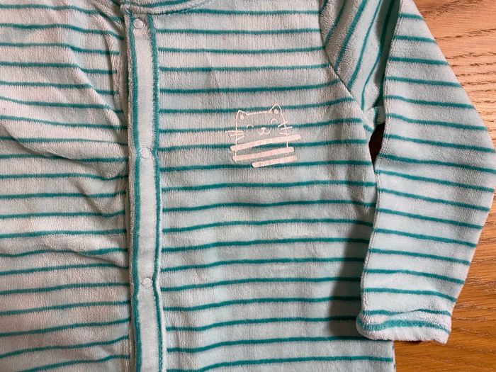 Kimadi Pyjama Grenouillère vert/turquoise Taille 18 mois - photo numéro 4