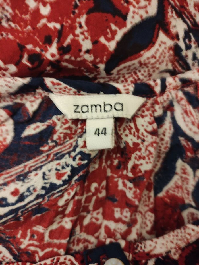 Tunique fleurie Zamba  44 blanc multicouleurs - photo numéro 4