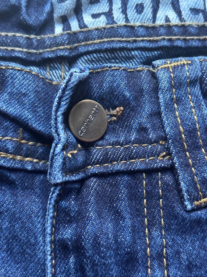 Short Carhartt Single Knee Rework Bleu Marine M / 32 - photo numéro 4