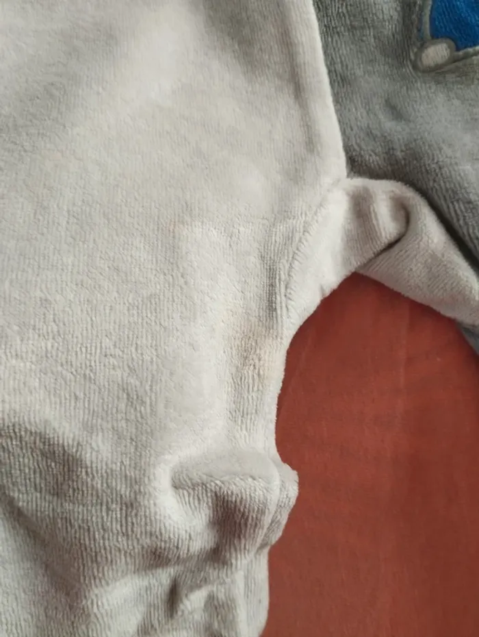 * Lot de 3 pyjamas chauds gris, vert pâle T6M Tex Verbaudet Gémo - photo numéro 3