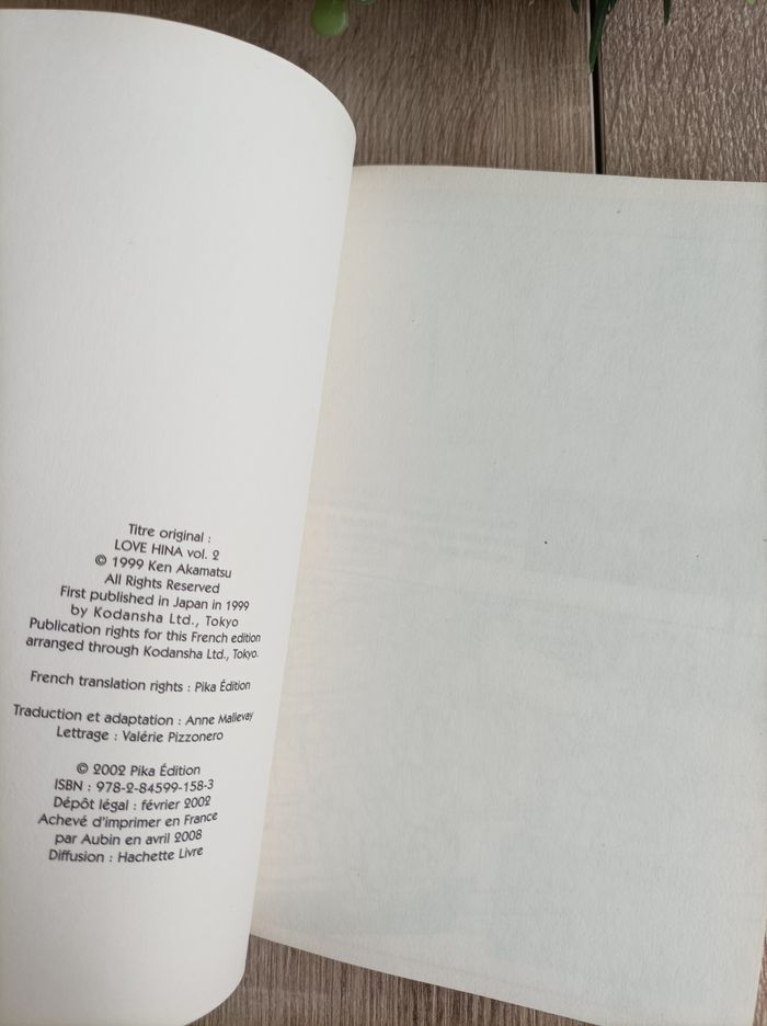 Manga Love Hina numéro 2 pika - photo numéro 4