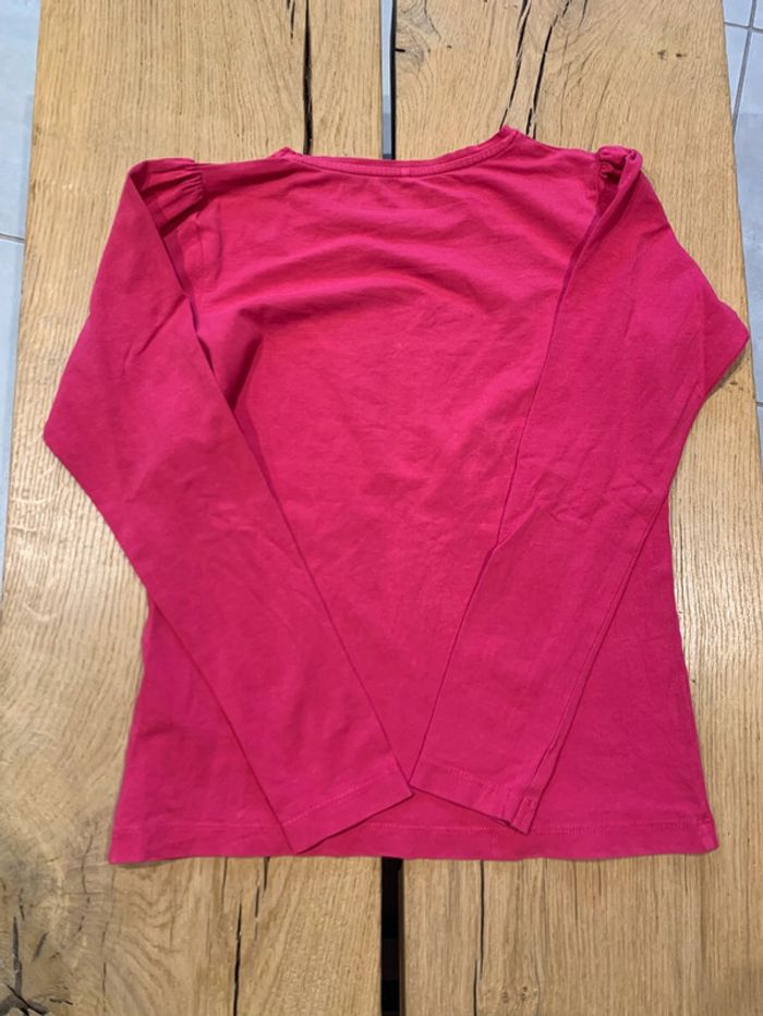 Tee-shirt manches longues fushia LOVELY fille 9/10 (134/140) Name it - photo numéro 2