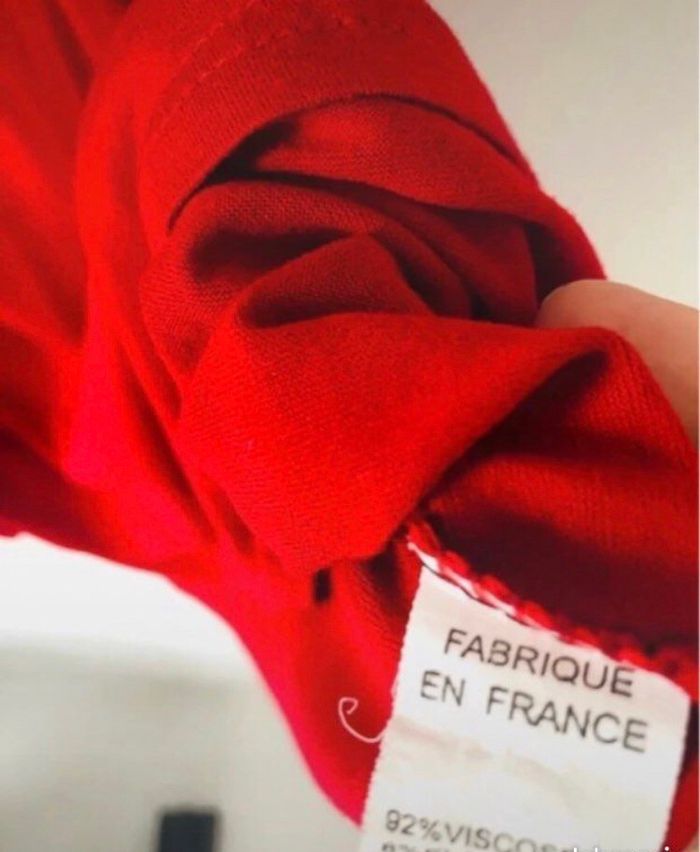 Mini robe plage taille 38 rouge - photo numéro 3