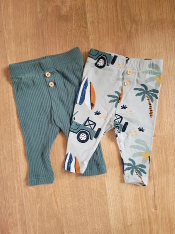 Lot de 2 leggings - 3 mois