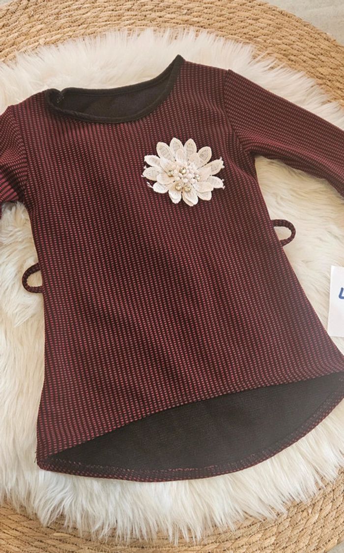 Robe tunique fleur 4 ans - photo numéro 2
