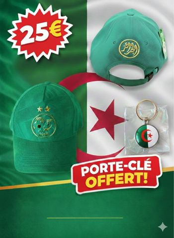 Casquette verte réglable – Adulte 