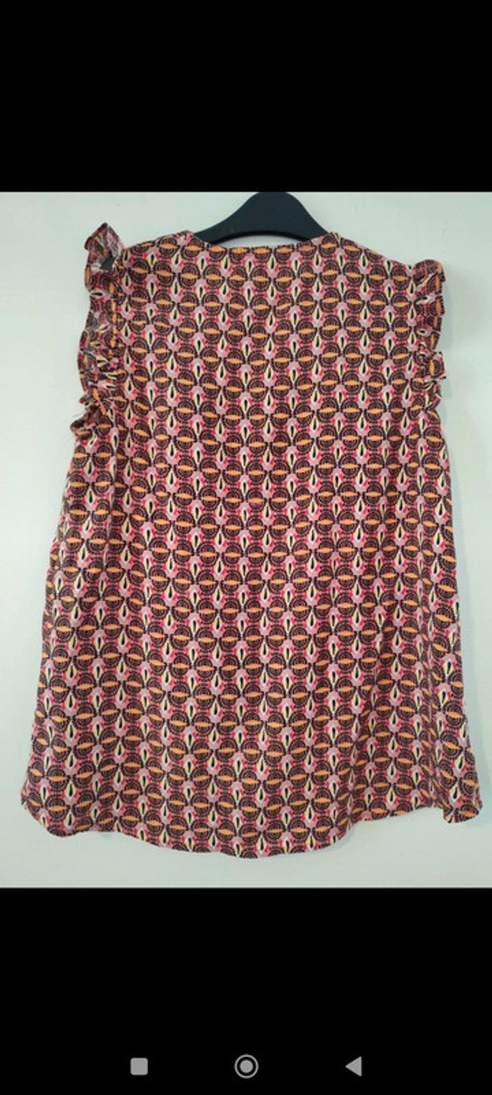 Blouse débardeur multicolore motifs ethniques taille 40 LH - photo numéro 2
