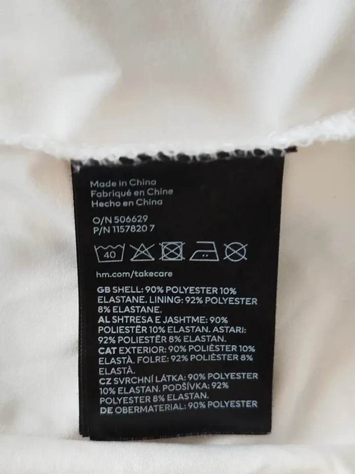 Sublime Top péplum crème H&M taille 38 - photo numéro 4