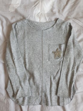 Pull gris 4 ans