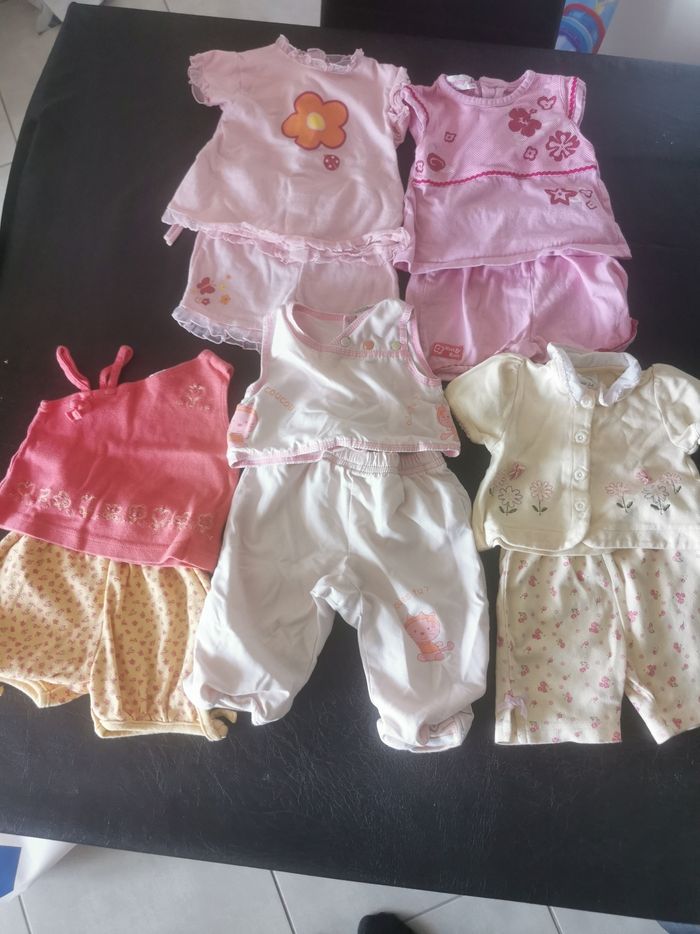 Lot ensemble bébé fille été