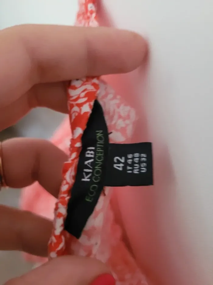 Robe d'été fleuri kiabi Taille 42 - photo numéro 4