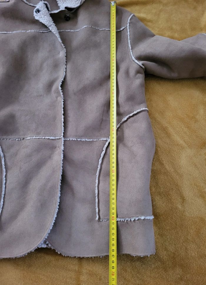 Manteau femme zara fausse fourrure et velours - photo numéro 8