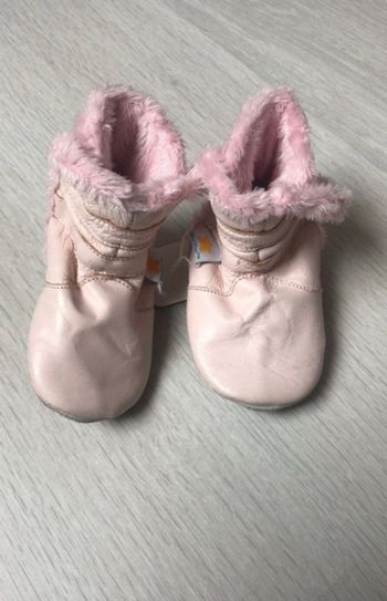 Bottines bottes cuir 6-12 mois